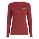 Salewa Puez Dry W L/S Tee T-Shirt de randonnée, Syrah Melange, XL Femme