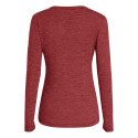 Salewa Puez Dry W L/S Tee T-Shirt de randonnée, Syrah Melange, XL Femme