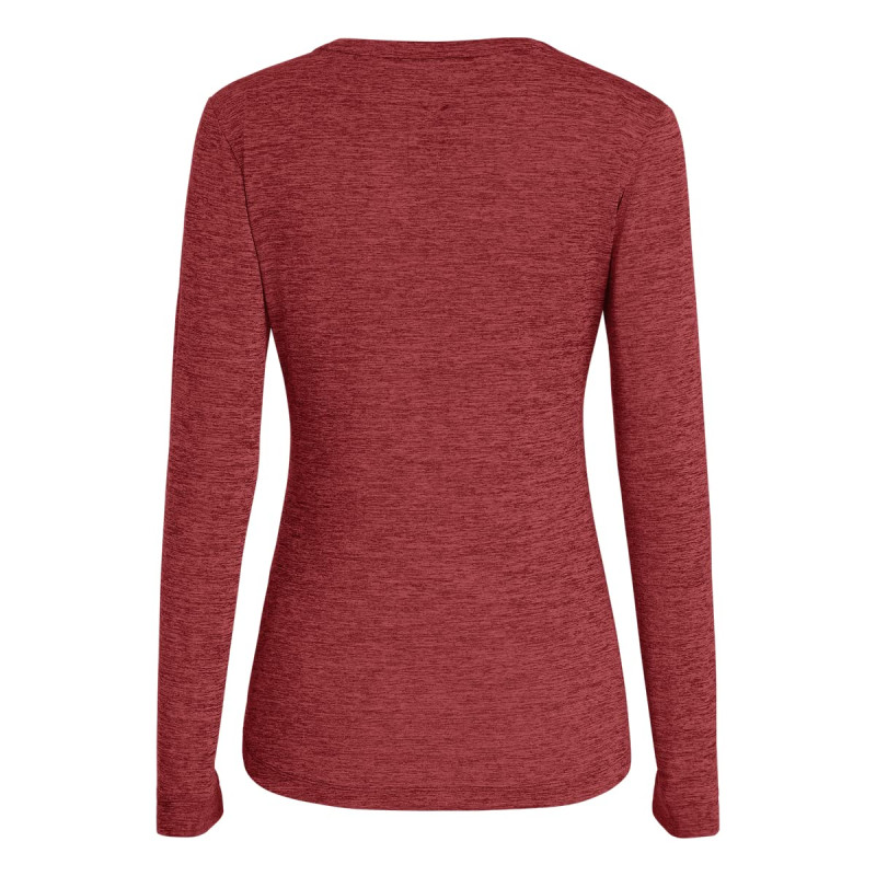 Salewa Puez Dry W L/S Tee T-Shirt de randonnée, Syrah Melange, XL Femme