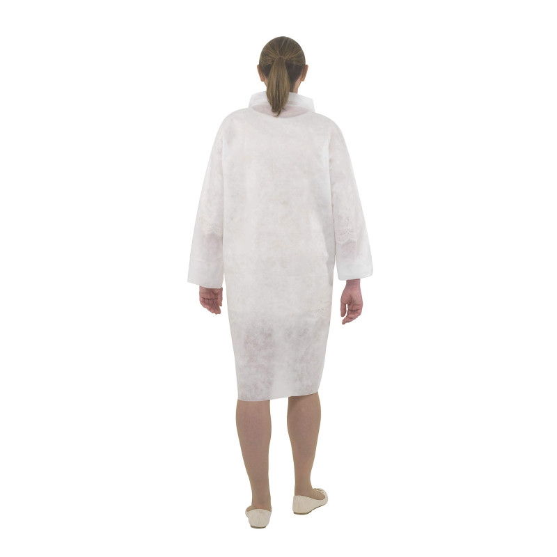 Kleenguard A10 40103 Blouse pour visiteur pour travaux légers - Blanc, taille L, 1 x 50 (50 pièces au total)