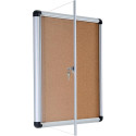 Bi-Office Vitrine d'Affichage Interieur en Liège Enclore Extra, Tableau d'Affichage Verrouillable, 490 x 664 mm, 4 x A4…
