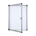 Bi-Office Vitre Tableau d'affichage vitrine d'intérieur magnétique 781 x 735 mm Blanc