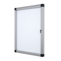 Bi-Office Vitre Tableau d'affichage vitrine d'intérieur magnétique 781 x 735 mm Blanc