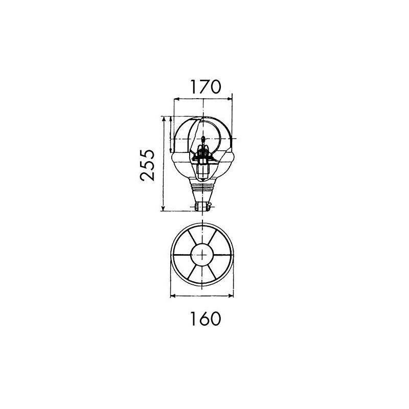 CEA Gyrophare SATURNE 12/24 Volts - Tige Flexible