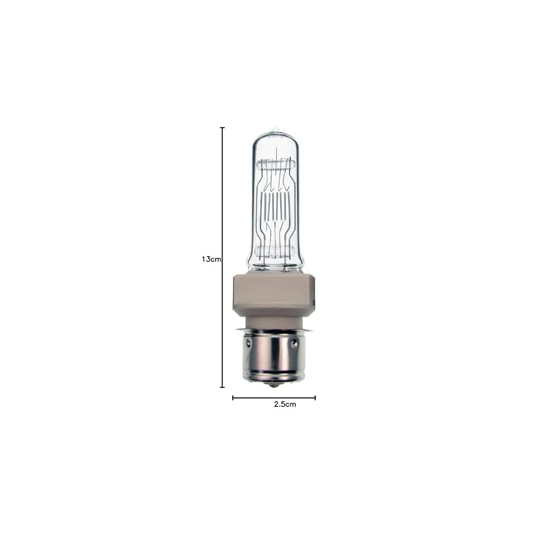 PHOTOLUXE Ampoule halogène T17 T24 500 W FKF 240 V P28s