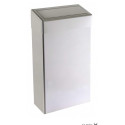 Poubelle 30 l Métal Blanc avec Couvercle Push à Fermeture Automatique  C&C CP-30