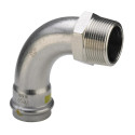 Coude 90 Degrés  Viega Inox 0214 pour Gaz en Acier Inoxydable 54 mm x 2 -486365