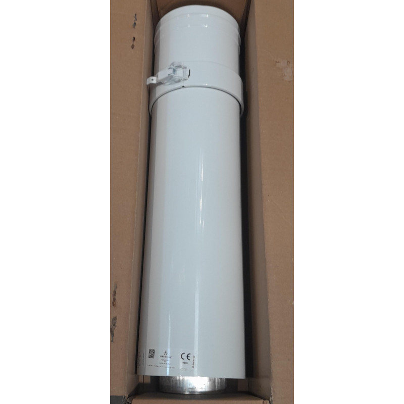 Rallonge Concentrique 80x125 L500mm (à couper)  itho Daalderop 520-0010