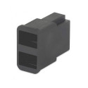 HELLA 8JA 715 600-001 Boîtier de connecteur - 2pôle - Fiche: Douille plate
