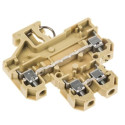Bloc de Jonction à deux étages 4mm², A visser, Marron  Weidmuller DK 4