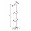 Étagère pour Paroi de Douche Noir  Frame NOVELLINI R90AKFPO1290