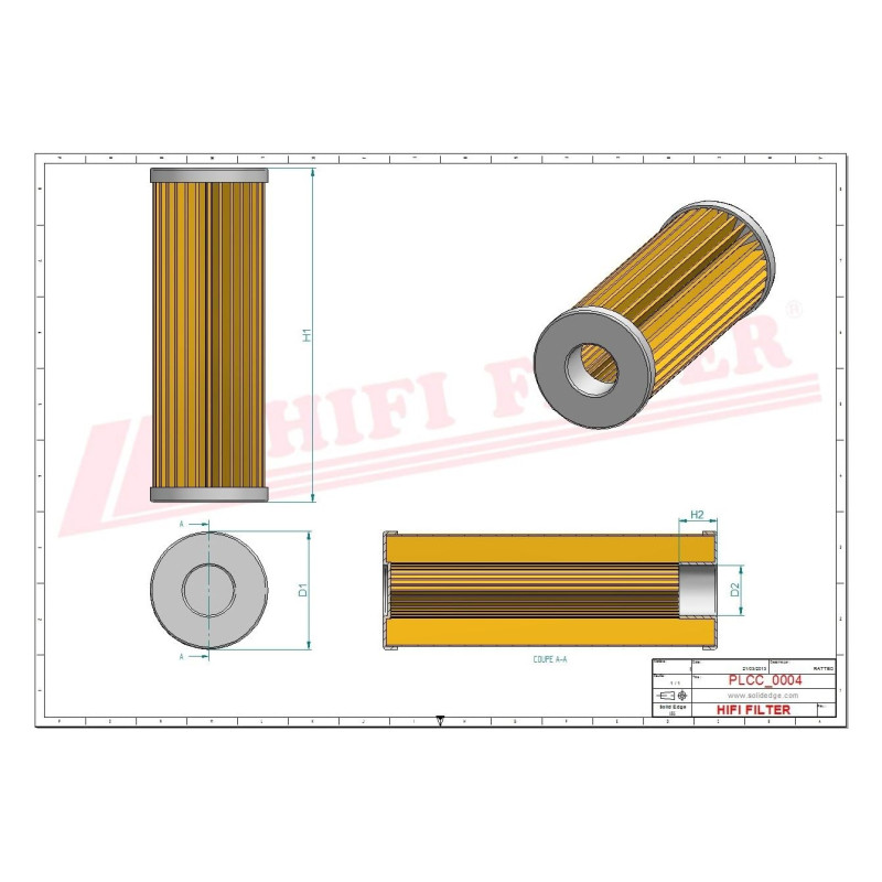 HIFI Filtre à carburant SN 21584 compatible avec SK 3678/1