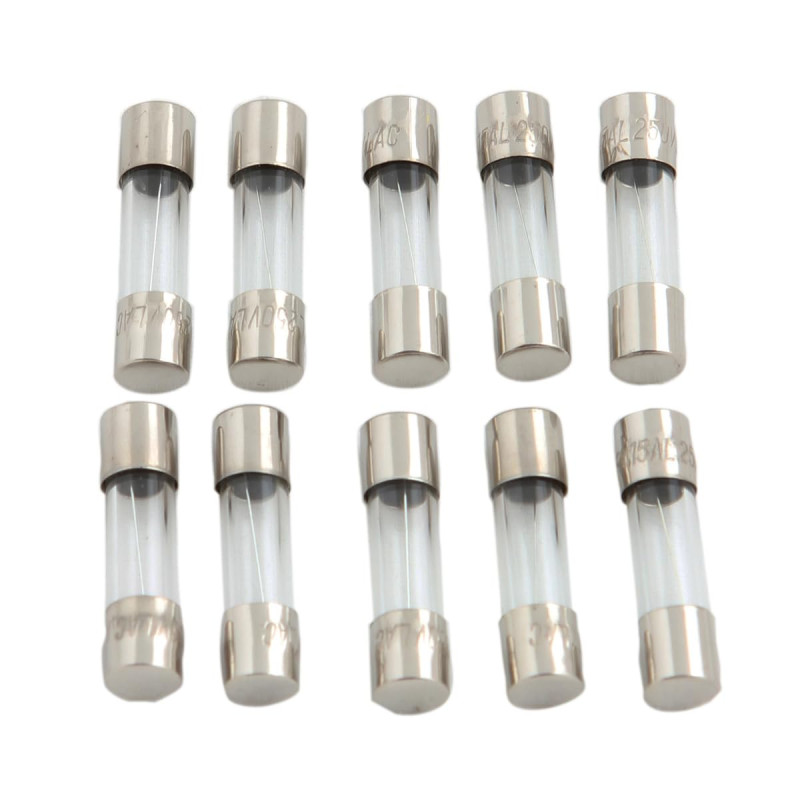 Lot de 10 Fusibles en Verre 5x20mm 15A