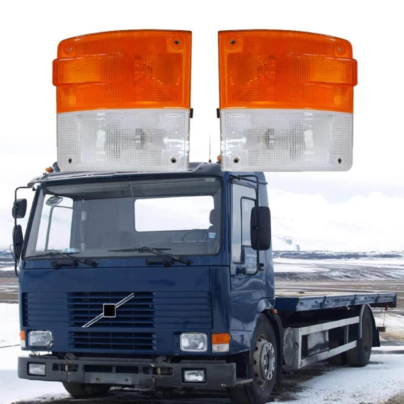 Silriku 24V Camion CôTé Marqueur Ombre Coin LumièRe Clignotant Convient pour Camions FL7 FL10 F10 F12 1593924 1593923