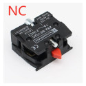 KLVN Interrupteur à Bouton-Poussoir Xb2, 1 pièce, Bloc de Contact Zb2be102c(NC) Zb2-be101c (NO) (Color : ZB2-BE102C NC)