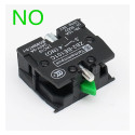 KLVN Interrupteur à Bouton-Poussoir Xb2, 1 pièce, Bloc de Contact Zb2be102c(NC) Zb2-be101c (NO) (Color : ZB2-BE102C NC)