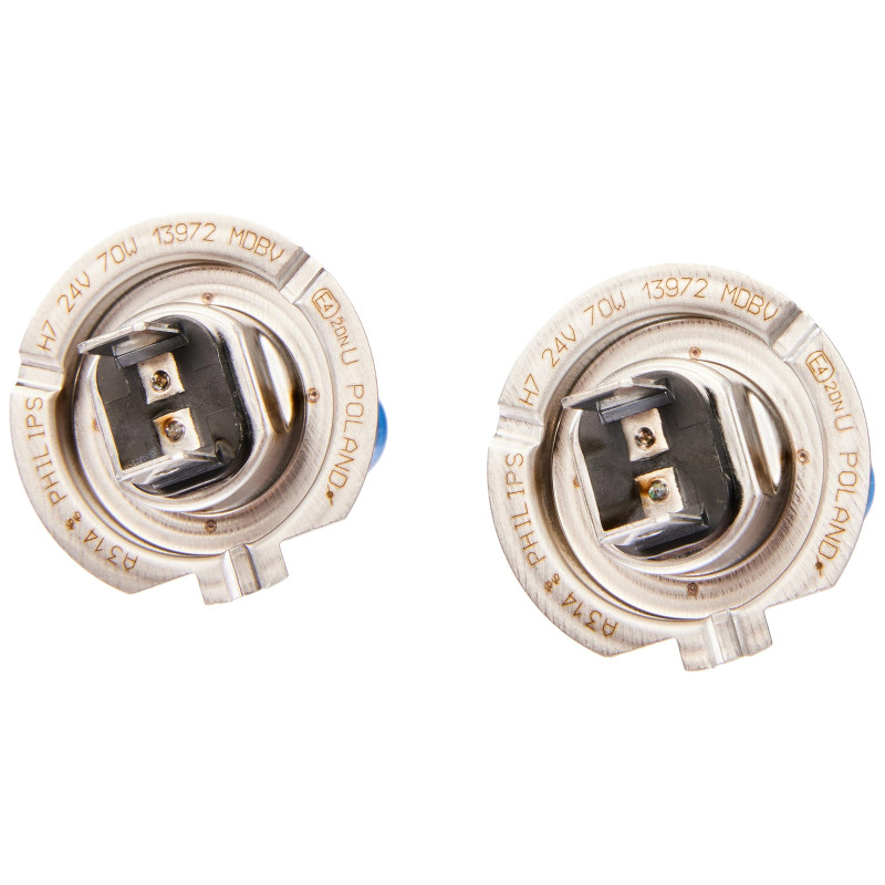 PHILIPS MASTERDUTY BLUEVISION - Boîte de 2 ampoules halogènes H7 13972MDBVS2 Résistance extrême aux vibrations et Effet Xénon 40