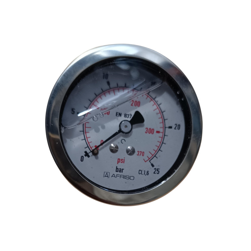Manomètre à Glycérine 0-25 bar, 63 mm pour G1/4  AFRISO 85117711