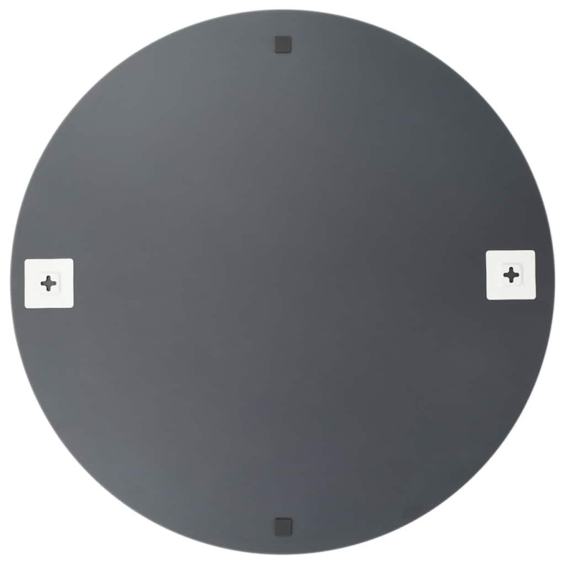 vidaXL Miroir Mural 60 cm Rond Verre Décoration Mur Salle de Séjour Maison