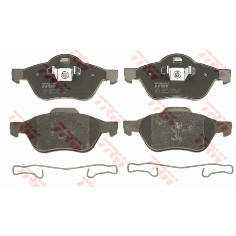 TRW GDB1687 Plaquettes de Frein Kit de 4 pour Renault Clio III (BR0/1, CR0/1) 2005-2014 Essieu Avant et Autres Véhicules