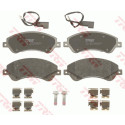 TRW GDB1723 Plaquettes de Frein Kit de 4 pour Ford Transit Fourgon (FA_ _) 2006-2014 Essieu Avant et Autres Véhicules