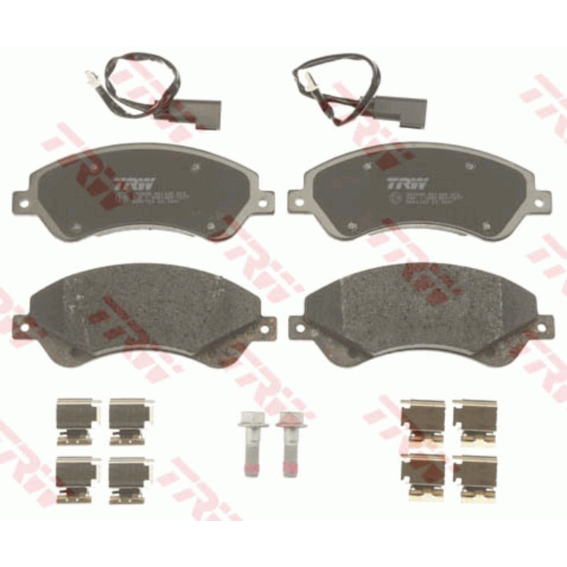 TRW GDB1723 Plaquettes de Frein Kit de 4 pour Ford Transit Fourgon (FA_ _) 2006-2014 Essieu Avant et Autres Véhicules