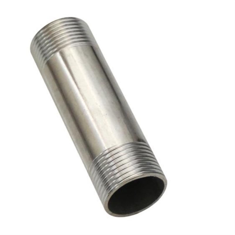 1PC BSP raccord de tuyau en acier inoxydable 304 MalexMale connecteur de tuyau fileté 5/6/8/10/15/20/30cm adaptateur tige de dou