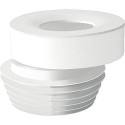 Raccord de WC excentrique 20 mm diam. 100-110, couleur : blanc