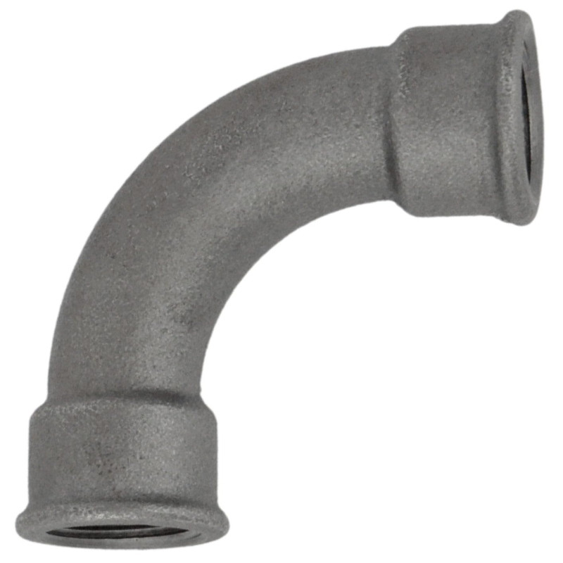Home Invasion - Coude courbe 90° - Fonte Noire - F/F - Fileté - 1'' - 26x34 mm