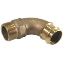 Viega 345792 profipress Coude 90 2614 avec SC-Contur et filetage externe 35 mm x 1 1/10,2 cm