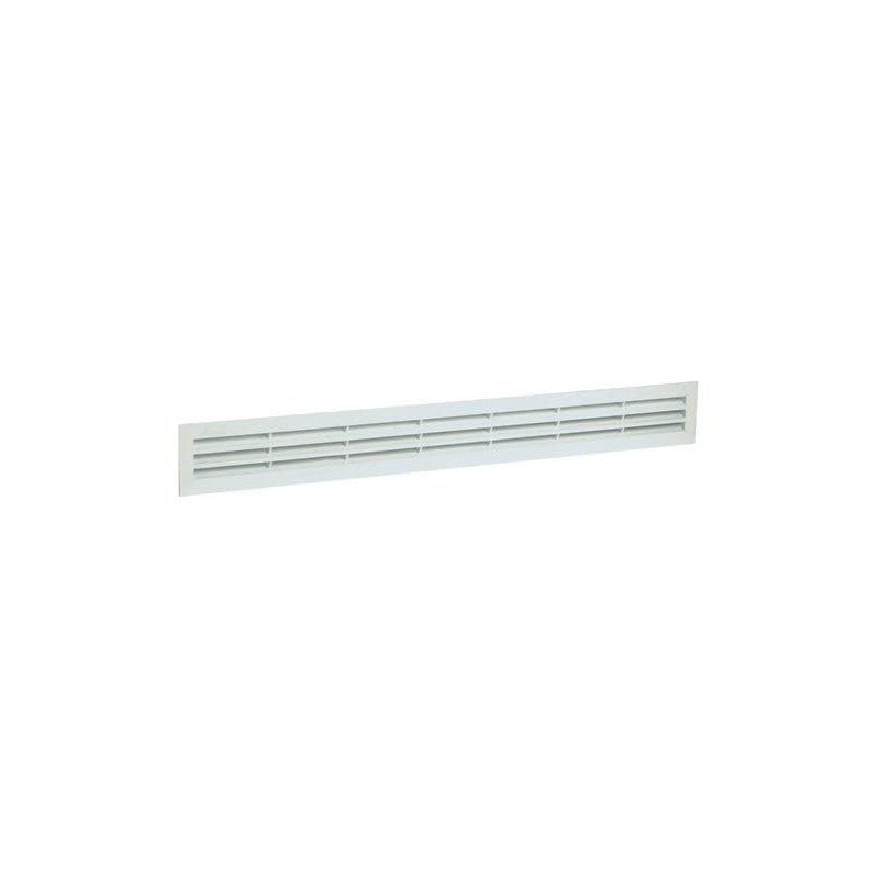 Grille d'Aération à Visser ou à Coller Classique Rectangulaire Longueur 515 mm Largeur 60 mm  NICOLL 1825343-3309030210104