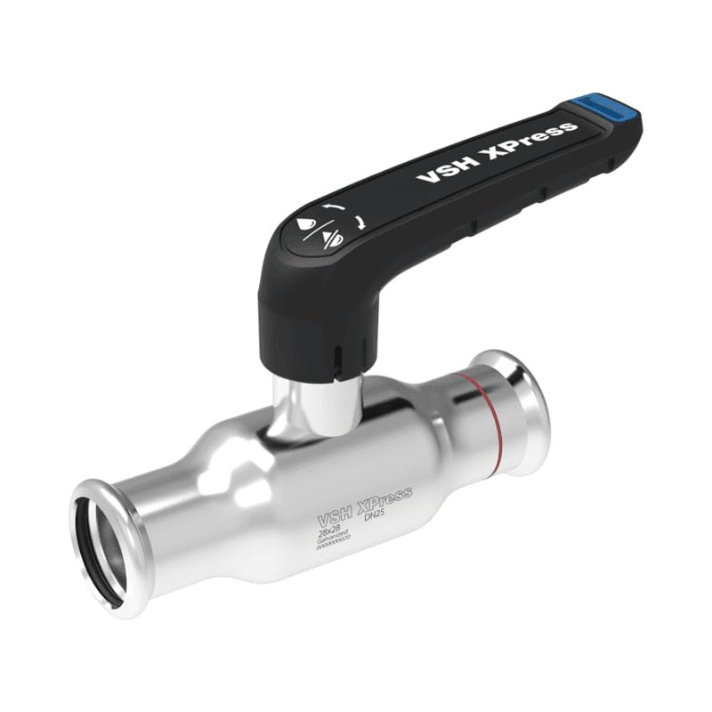 Robinet à Boisseau Sphérique  VSH XPress en acier C 54 mm DN50 309107-5708537736823B