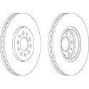 Ferodo DDF1221 Jeu de Disques de Frein - (lot de 2)