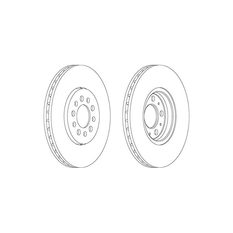 Ferodo DDF1221 Jeu de Disques de Frein - (lot de 2)
