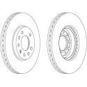 Ferodo DDF1042 Jeu de Disques de Frein - (lot de 2)