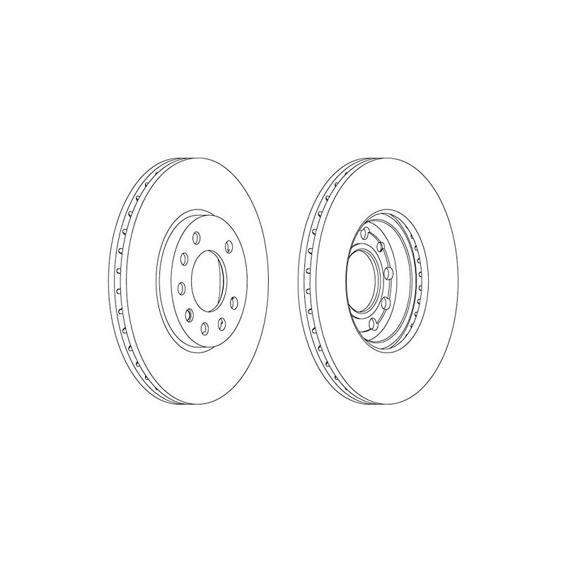 Ferodo DDF1042 Jeu de Disques de Frein - (lot de 2)