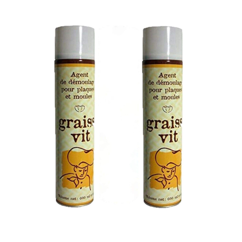 Malcos Lot 2x Aérosol Bombe de graisse alimentaire - 600mL
