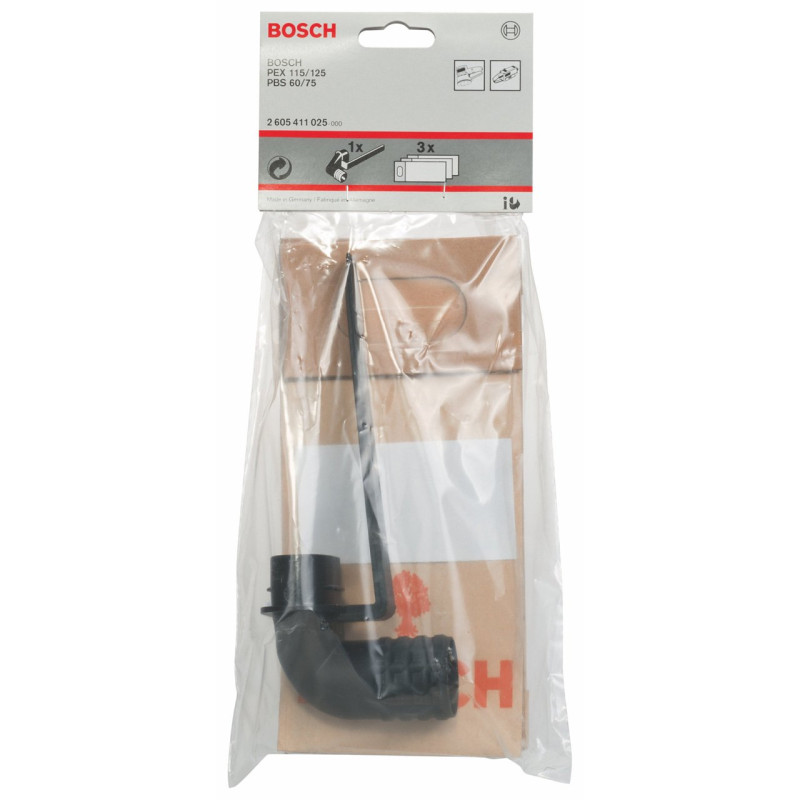 Bosch 2605411025 Sac à poussières avec adaptateur pour entailleuses-rainureuses, ponceuses excentriques pour GUF 4-22 A Profess