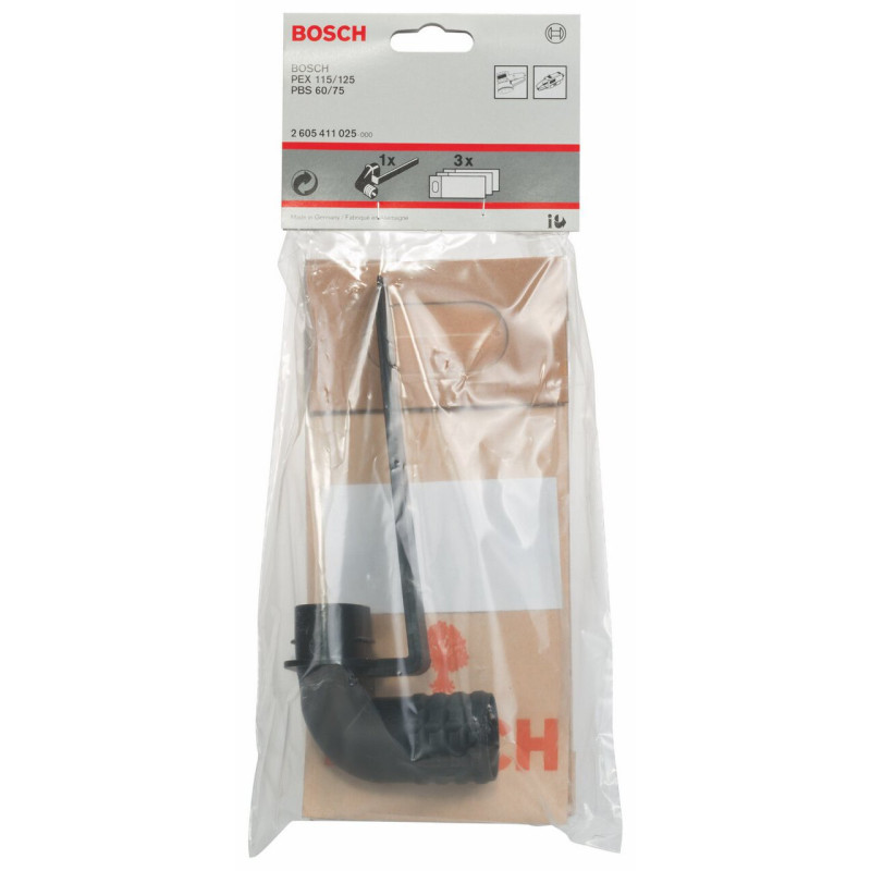 Bosch 2605411025 Sac à poussières avec adaptateur pour entailleuses-rainureuses, ponceuses excentriques pour GUF 4-22 A Profess