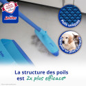 Spontex Pelle et balayette en caoutchouc Spontex Catch & Clean - Pelle et balayette pour poils d’animaux - Balayette en caoutch