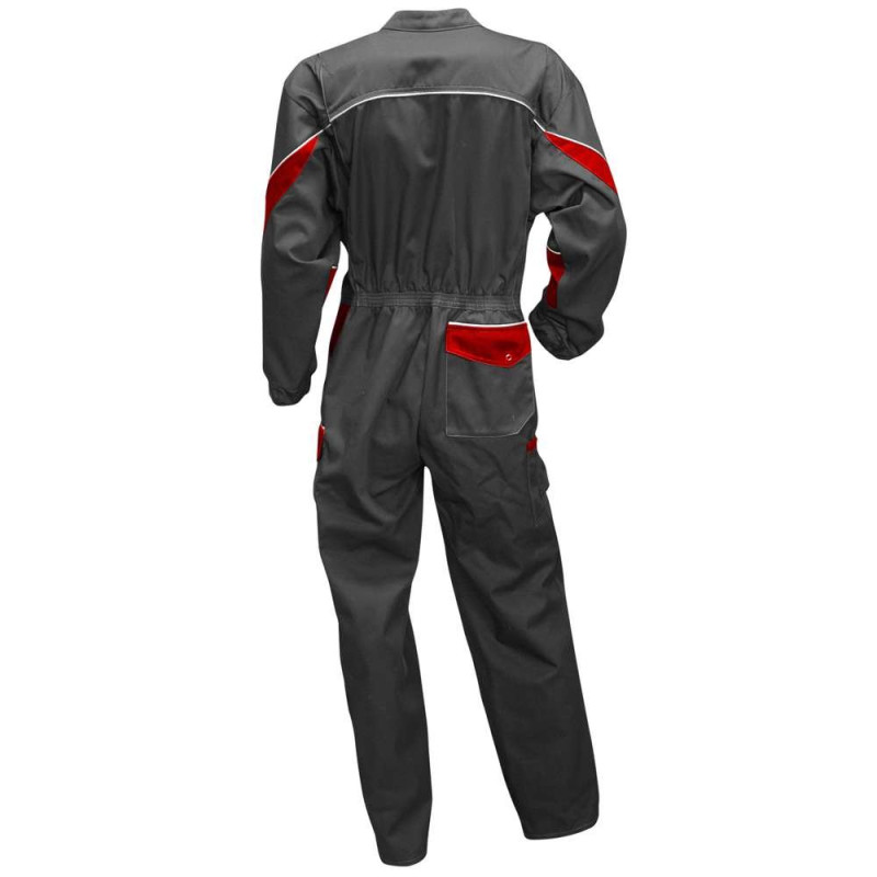 LMA 401221 LUZERNE Combinaison Double Fermeture, Gris/Rouge, Taille 2