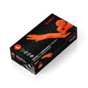 EMKA S.A. Gants en nitrile | Orange | Renforcé | Durable | Gants de travail | Gants jetables | Gants de nettoyage | pour la voi