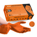 GripSense Gants Nitrile (Pack de 50) - Orange Diamant Haute Densité - Sans Latex ni Poudre en Nitrile Orange M - Mécanicien Ext