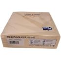 100 SERVIETTES DE TABLE EN PAPIER JETABLES AIRLAID - LOT DE 2 PAQUETS DE 50 SERVIETTES - MOTIFS ÉTOILE BEIGE - STELLA CHAMPAGNE