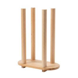 Porte-bûches en bois de hêtre - Fabrication française