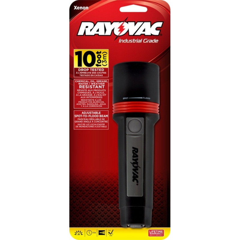 Rayovac industrielle 28 Lumen 2d Xenon Lampe de poche avec des piles (R2dc)