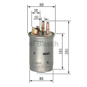 Bosch N6457 Filtre à Carburant Diesel - Sépare les Particules du Carburant - Protège le Système d'Injection