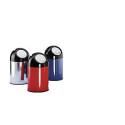 VEPABINS V-Part Pushbin Prullenbak - 55 l - RVS/Zwart