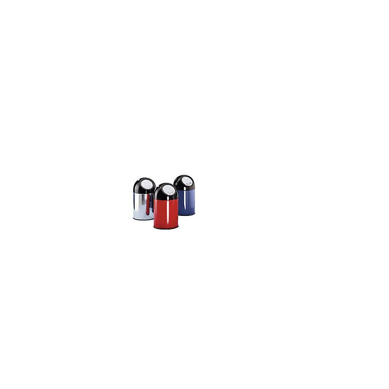 VEPABINS V-Part Pushbin Prullenbak - 55 l - RVS/Zwart