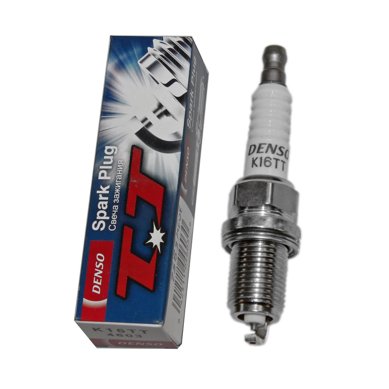 DENSO Bougie d'allumage K16TT 1-électrode de masse & Électrode centrale en nickel Ouverture de la clé: 16 mm Longueur du fileta